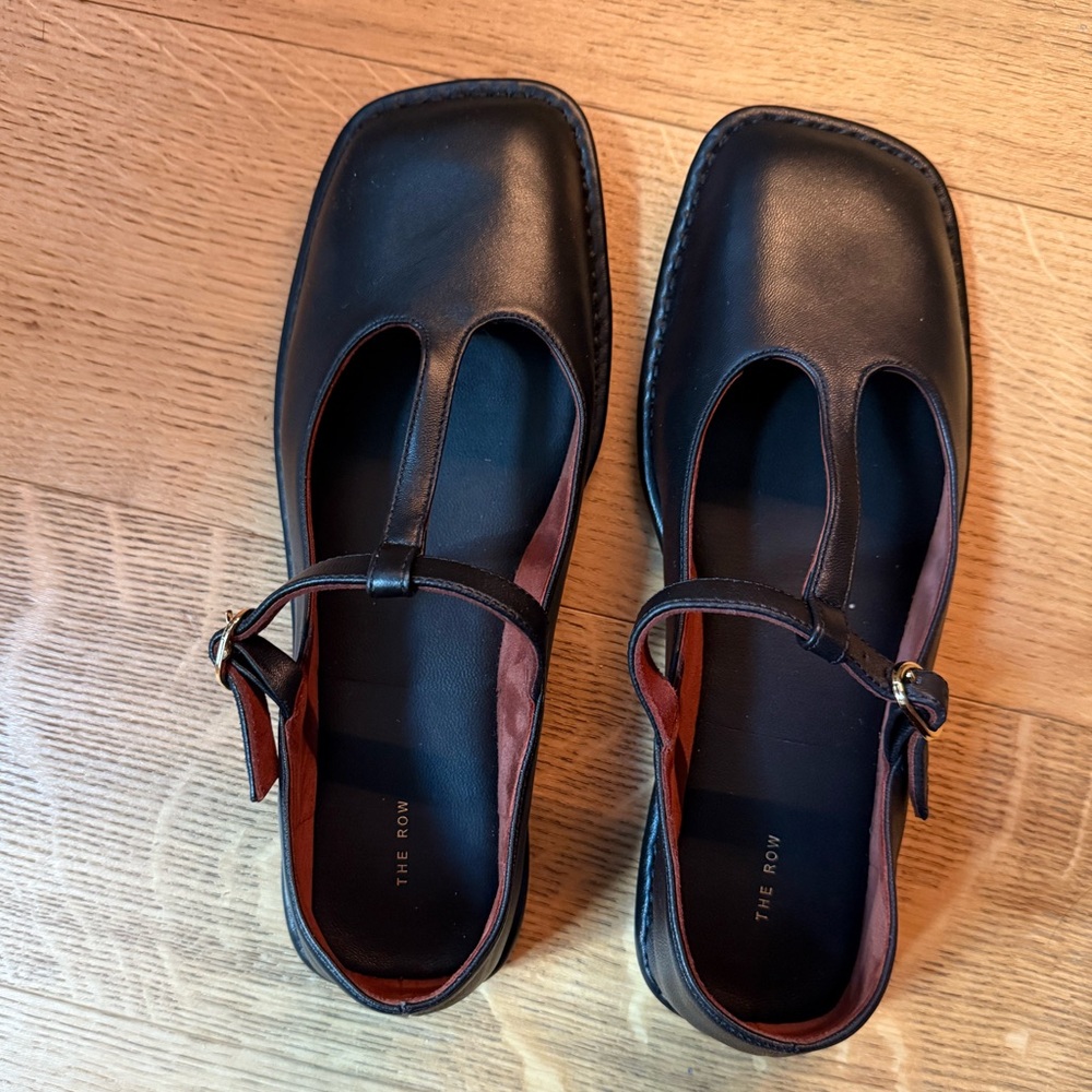 The Row T Strap Square Sandals
